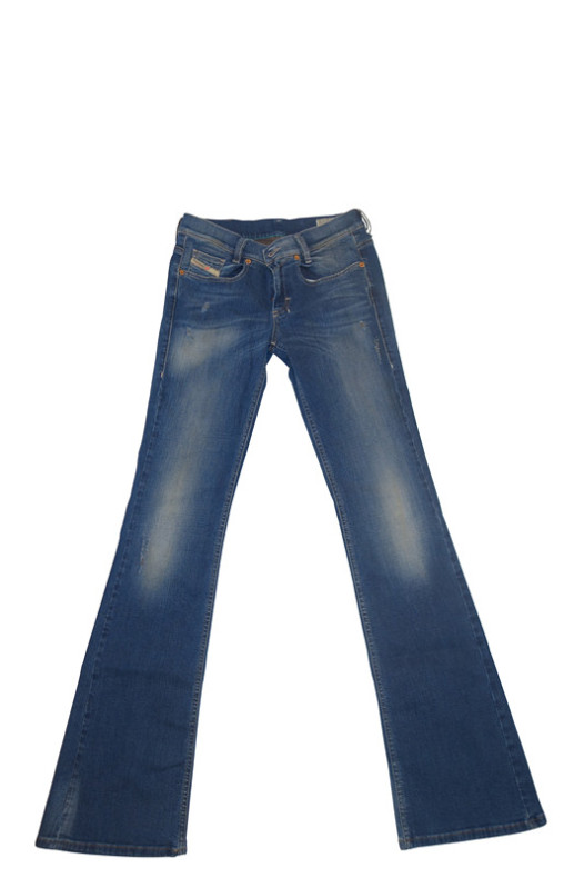 Diesel Louvboot Stretch Cotton Denim Jeans