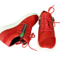 Giuseppe Zanotti Red Leather & Mesh Megatron Sneakers